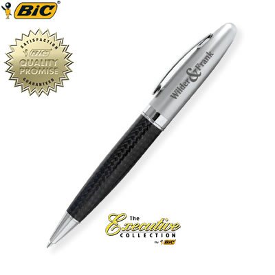 Promotional Pen: BIC Carbon Fiber Twist Pen Customized Pens: BIC Carbon Fiber Twist Pen