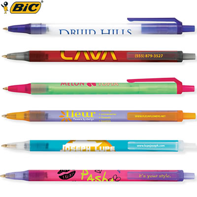 Customized Pens: BIC Clic Stic Ice Pen