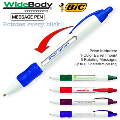 Customized Pens: BIC WideBody Message Pen