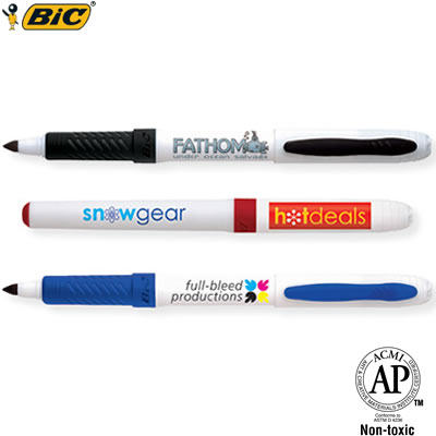Promotional Pen: BIC Permanent Marker with Grip Customized Pens: BIC Permanent Marker with Grip