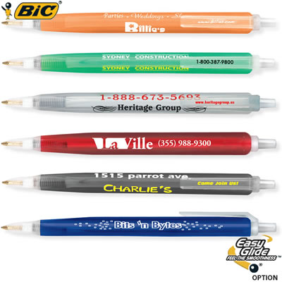 Customized Pens: BIC Tri Stic Clear Pen