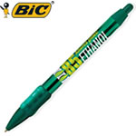 Customized Pens: BIC WideBody Clear with Rubber Grip Pen